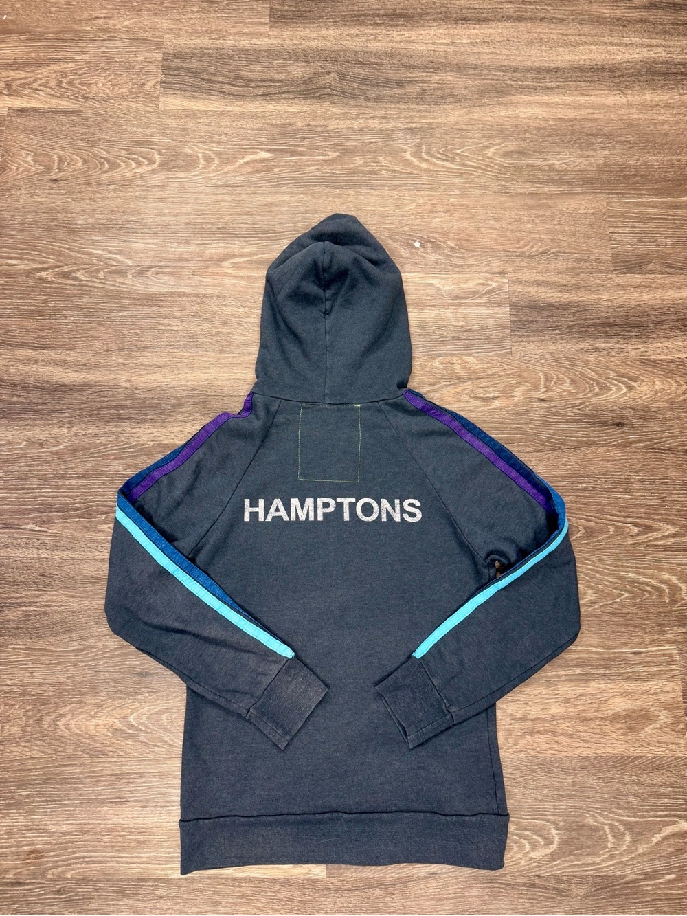 Aviator Nation Hamptons Rainbow Skull Zip Hoodie Gray Medium USA Made - Picture 4 of 8